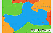 Political Simple Map of Banbar