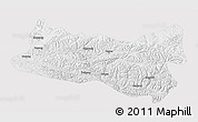 Physical 3D Map of Baqen, cropped outside