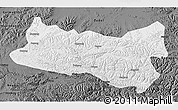 Physical 3D Map of Baqen, darken