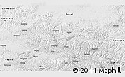 Physical 3D Map of Baqen, desaturated