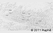 Physical 3D Map of Baqen, lighten