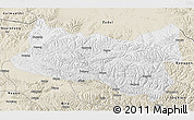 Physical 3D Map of Baqen, shaded relief outside