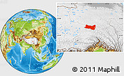 Physical Location Map of Baqen