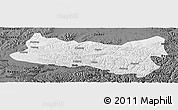 Physical Panoramic Map of Baqen, darken