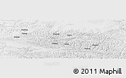 Physical Panoramic Map of Baqen, lighten, desaturated