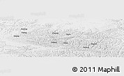 Physical Panoramic Map of Baqen, lighten