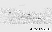 Physical Panoramic Map of Baqen, lighten, semi-desaturated
