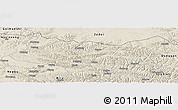 Shaded Relief Panoramic Map of Baqen