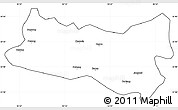 Blank Simple Map of Baqen, cropped outside