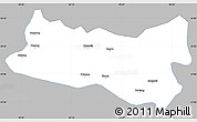 Gray Simple Map of Baqen, single color outside