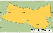 Savanna Style Simple Map of Baqen, cropped outside