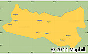 Savanna Style Simple Map of Baqen, single color outside