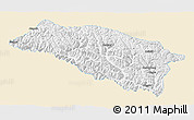 Classic Style 3D Map of Bomi, single color outside
