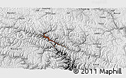 Physical 3D Map of Bomi, desaturated