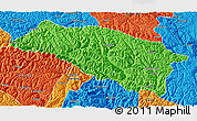 Political 3D Map of Bomi