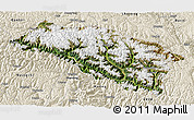 Satellite 3D Map of Bomi, shaded relief outside