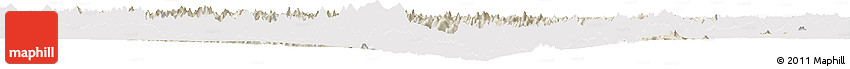 Shaded Relief Horizon Map of Bomi, cropped outside
