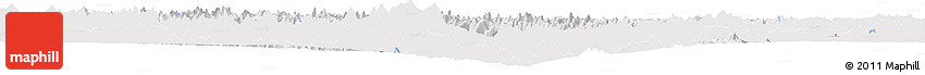 Silver Style Horizon Map of Bomi, single color outside