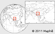Blank Location Map of Bomi, within the entire country