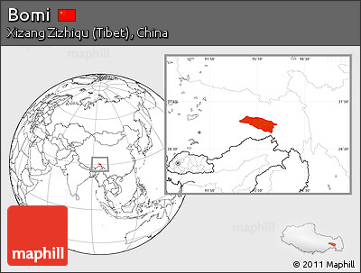 Blank Location Map of Bomi