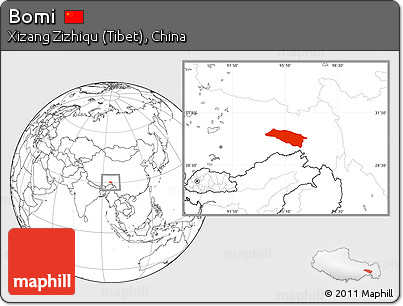 Blank Location Map of Bomi