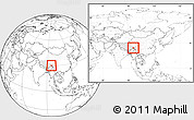 Blank Location Map of Bomi, highlighted parent region, within the entire country