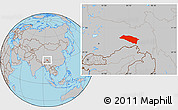 Gray Location Map of Bomi