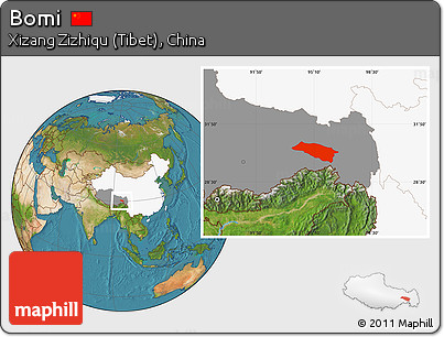 Satellite Location Map of Bomi, highlighted country, highlighted parent region