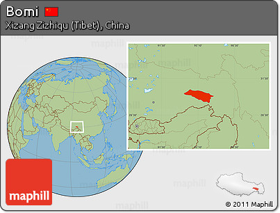 Savanna Style Location Map of Bomi