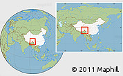 Savanna Style Location Map of Bomi, highlighted country, within the entire country
