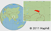 Savanna Style Location Map of Bomi