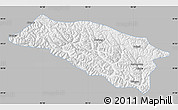 Gray Map of Bomi, single color outside