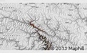 Physical Map of Bomi, semi-desaturated