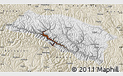 Physical Map of Bomi, shaded relief outside