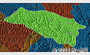 Political Map of Bomi, darken