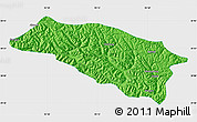 Political Map of Bomi, single color outside