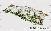 Satellite Map of Bomi, cropped outside