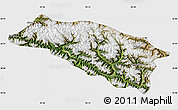 Satellite Map of Bomi, single color outside