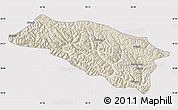 Shaded Relief Map of Bomi, cropped outside