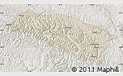 Shaded Relief Map of Bomi, lighten