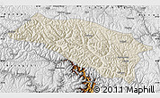 Shaded Relief Map of Bomi, physical outside