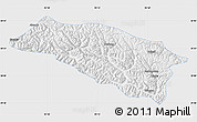 Silver Style Map of Bomi, single color outside