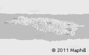 Gray Panoramic Map of Bomi, single color outside
