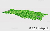 Political Panoramic Map of Bomi, cropped outside