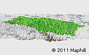 Political Panoramic Map of Bomi, physical outside