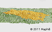 Savanna Style Panoramic Map of Bomi