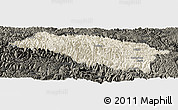 Shaded Relief Panoramic Map of Bomi, darken