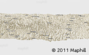Shaded Relief Panoramic Map of Bomi