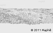 Silver Style Panoramic Map of Bomi