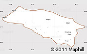 Classic Style Simple Map of Bomi, cropped outside